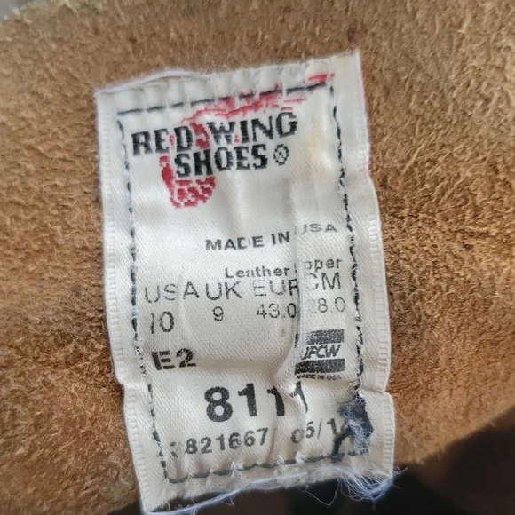 Red Wing 8111 Iron Ranger Brown Leather Boots Size 10, Width 2E - Picture 8 of 16
